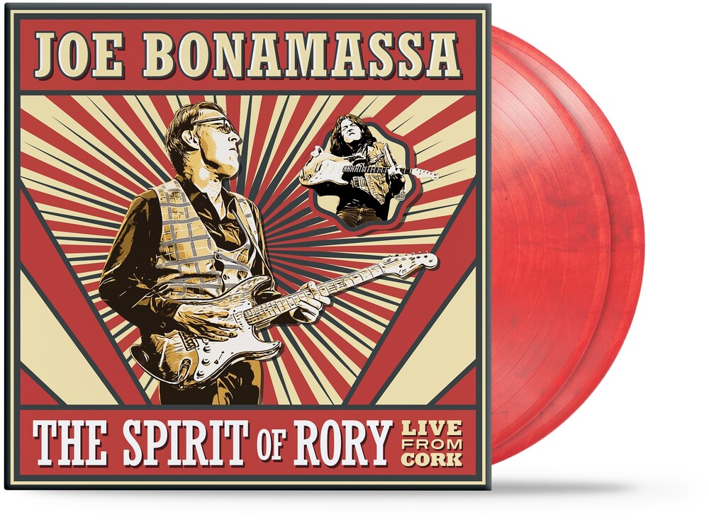 the album cover for Joe Bonamassa - The Spirit Of Rory Live From Cork [180g Red Marble]
