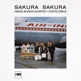 the album cover for Hideo Shiraki  Quintet / 3 Koto Girls - Sakura Sakura