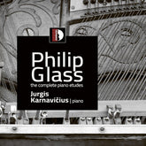 the album cover for Jurgis Karnavicius - Philip Glass: Complete Piano Etudes