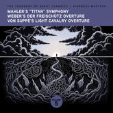 the album cover for Ljubljana Symphony Orchestra - The Treasury of Great Classics - Viennese Masters - Vol. 5. Mahler's "Titan" Symphony, Weber's Der FreischÃ¼tz Overture, Von Sup