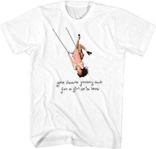 Olivia Rodrigo - Pretty Sad So In Love - Indie Store Exclusive T-shirt White Small (Large Item, Size Small, White, Indie Exclusive, Adult Shirt)