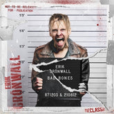 the album cover for Erik Gronwall - Bad Bones (red Splatter Vinyl) (i)