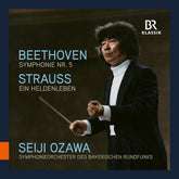 the album cover for Symphonieorchester Des Bayerischen Rundfunks - Ozawa - Beethoven & Strauss