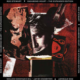 the album cover for Rod Stewart - Vagabond Heart - Expanded Edition (gray, White & Black Splatter Vinyl/2lp)