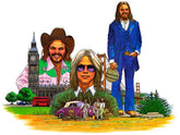 the album cover for America - History - America's Greatest Hits (pacific Ocean Blue Vinyl/50th Anniversary Edition)