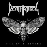 the album cover for Death Angel - Evil Divide (2lp/gatefold/clear / Black Splatter Vinyl) (i)