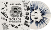 the album cover for Lahey - B-Grade University - Black & White Splatter Colored Vinyl