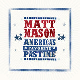 the album cover for Matt Mason - America's Favorite Pastime (Mod)