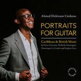 the album cover for Ahmed Cardenas  Dickinson - Portraits For Guitar