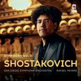 the album cover for San Diego Symphony Orchestra - Shostakovich: Sym No. 7 (Live)