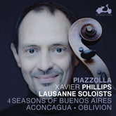 the album cover for Xavier Phillips - Piazzolla: 4 Seasons Of Buenos Aires