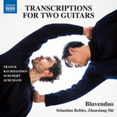 the album cover for Bluvenduo - Transcriptions For 2 Guitars