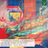 the album cover for Del Barba, Oscar - Giuseppe Verdi Entangled