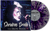 the album cover for Christian Death - The Iron Mask [Purple/Silver Splatter]