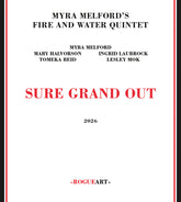 the album cover for Myra Melford's Fire & Water Quintet - Sure Grand Out