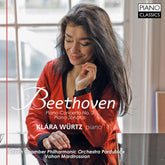 the album cover for Klara Wurtz - Beethoven: Pno Con No. 3 Pno Sonatas