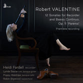 the album cover for Heidi Fardell - Robert Valentine: 12 Sons For Recorder & Basso Con