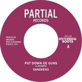 the album cover for Sandeeno - Put Down De Guns' (Ep)