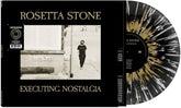 the album cover for Rosetta Stone - Executing Nostalgia [Black/Gold/White Splatter]