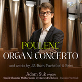 the album cover for Adam Suk - Poulenc: Organ Concerto