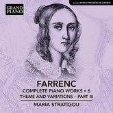 the album cover for Maria Stratigou - Farrenc: Complete Pno Works Vol. 6
