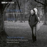 the album cover for Sebastian Klinger - Schumann & Bruch: Vc Con & Works For Vc & Orch