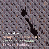 the album cover for Czech Philharmonic - Shostakovich: Syms Nos. 5 & 7