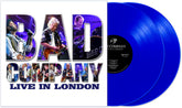 the album cover for Bad Company - Live In London [2 LP Blue]