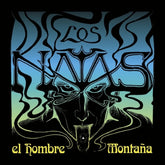 the album cover for Los Natas - Hombre Montana (Blue) [Colored Vinyl] (Red) (Spla)