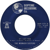 the album cover for Womack Sisters - If I Let You B/W If I Let You (Instrumental)