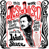 the album cover for Mose Allison - Live At The Lion's Share July 12 1970 - Remastered