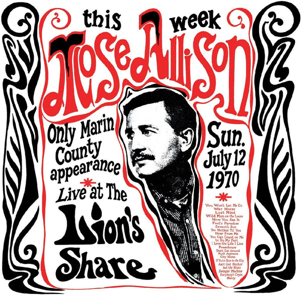 Mose Allison - Live At The Lion's Share July 12 1970 - Remastered CD (