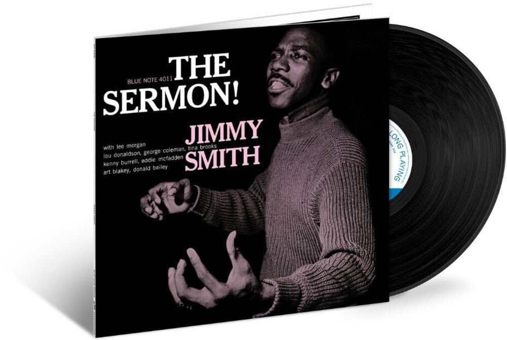 the album cover for Jimmy Smith - Sermon (Blue Note Tone Poet Vinyl Series) [180 Gram]