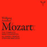 the album cover for Gli Geneve  Angeli - Mozart: The Complete Wind Concertos