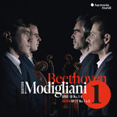 the album cover for Modigliani Quartet - Beethoven: Complete String Quartets - Vol. 1