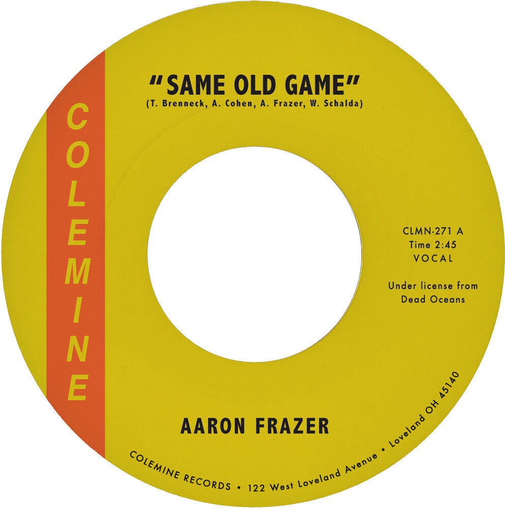 the album cover for Aaron Frazer - Same Old Game / Let Your Love Grow