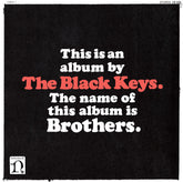 the album cover for The Black Keys - Brothers [Cola Bottle Clear]