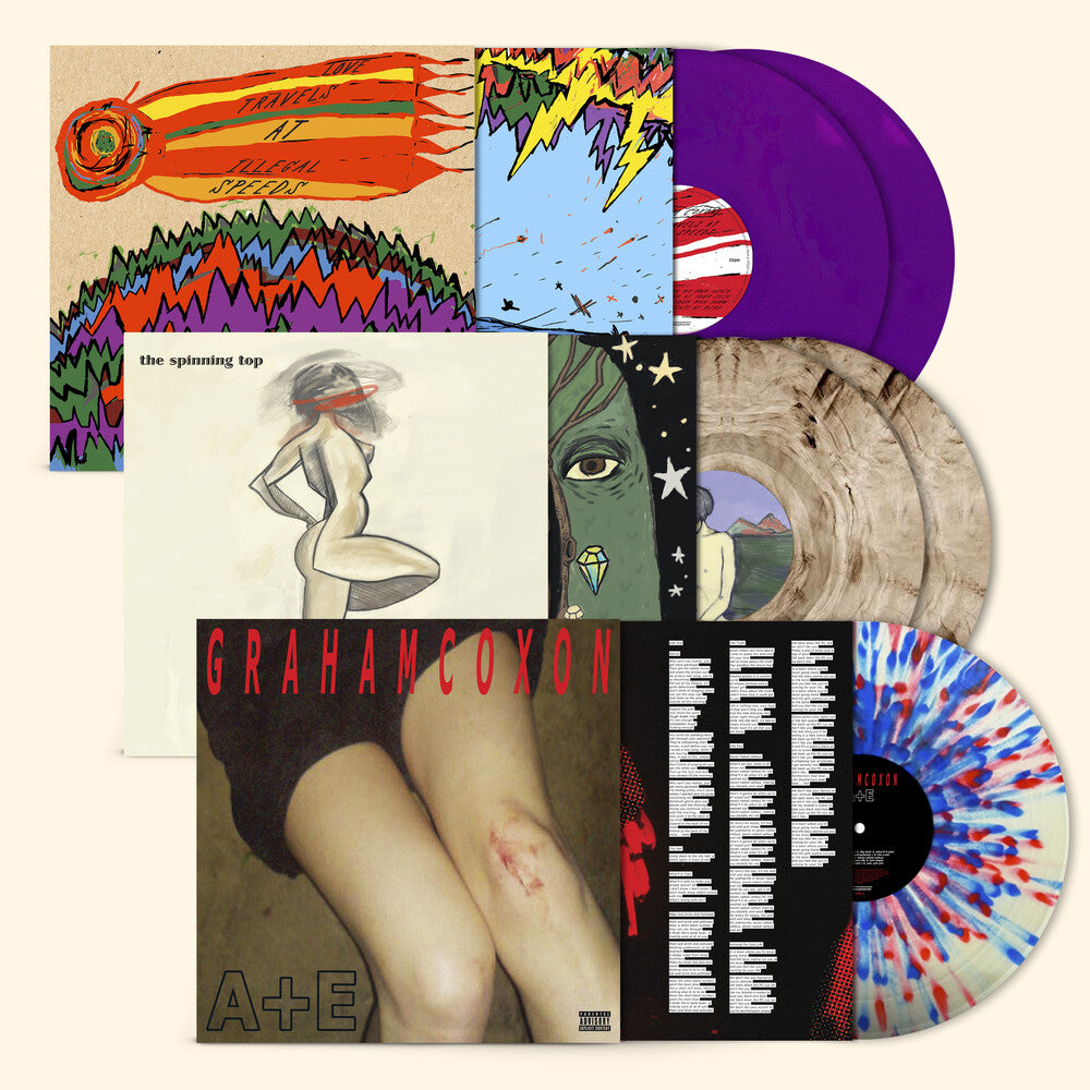 the album cover for Graham Coxon - Love Travels At Illegal Speeds [Indie Exclusive] [Colored Vinyl] (Purp)