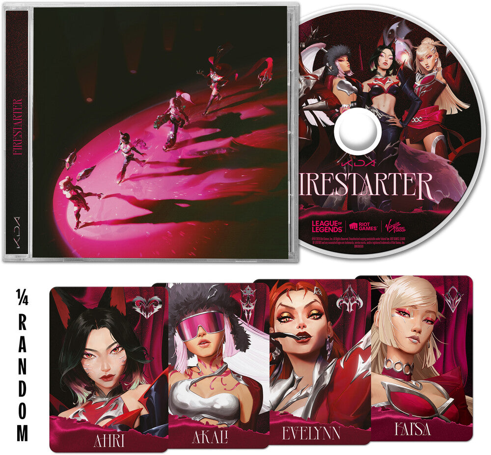 the album cover for K/DA, League of Legends - FIRESTARTER (EP) [BLADES Edition]