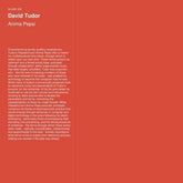 the album cover for David Tudor - Anima Pepsi