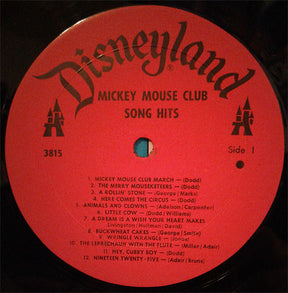 Various : Mickey Mouse Club Song Hits (LP, Comp)