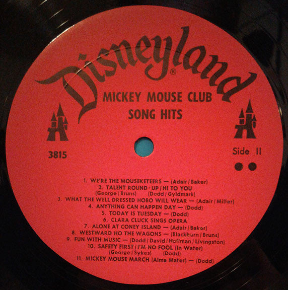 Various : Mickey Mouse Club Song Hits (LP, Comp)