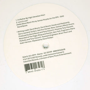 David Bowie : Love Is Lost (Hello Steve Reich Mix By James Murphy For The DFA) (12", Ltd, Whi)