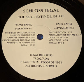Schloss Tegal : The Soul Extinguished (LP, Album, Ltd)
