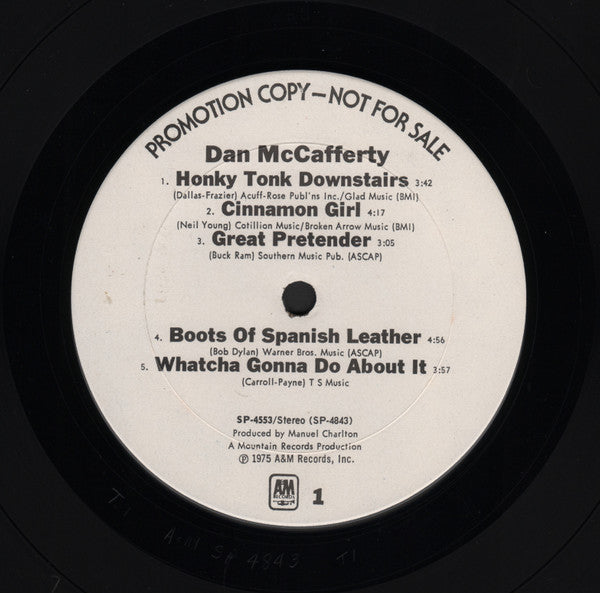 Dan McCafferty : Dan McCafferty (LP, Promo)