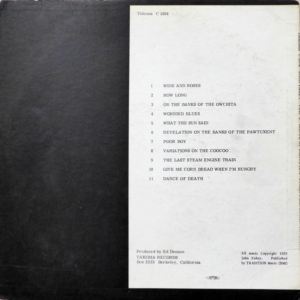 John Fahey : Vol 3 / Dance Of Death & Other Plantation Favorites (LP, Album, Mono)