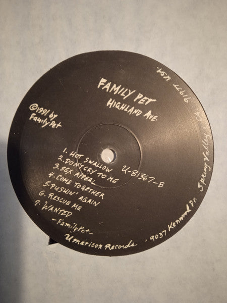 Family Pet (2) : Highland Ave. (LP)