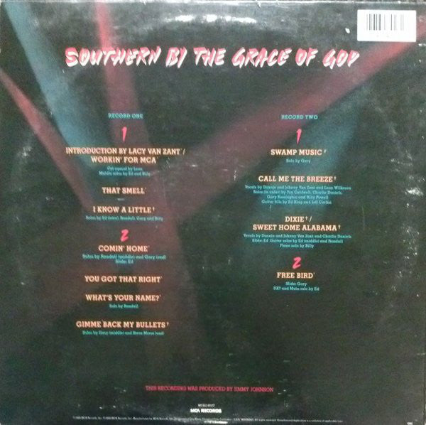 Lynyrd Skynyrd : Southern By The Grace Of God: Lynyrd Skynyrd Tribute Tour 1987 (2xLP, Album, Club, Car)