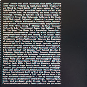Tool (2) : Ænima (CD, Album, Club, Mul)