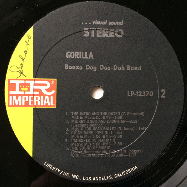 Bonzo Dog Doo-Dah Band : Gorilla (LP, Album)